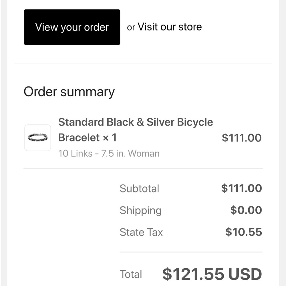 Icelink Unisex bicycle bracelet